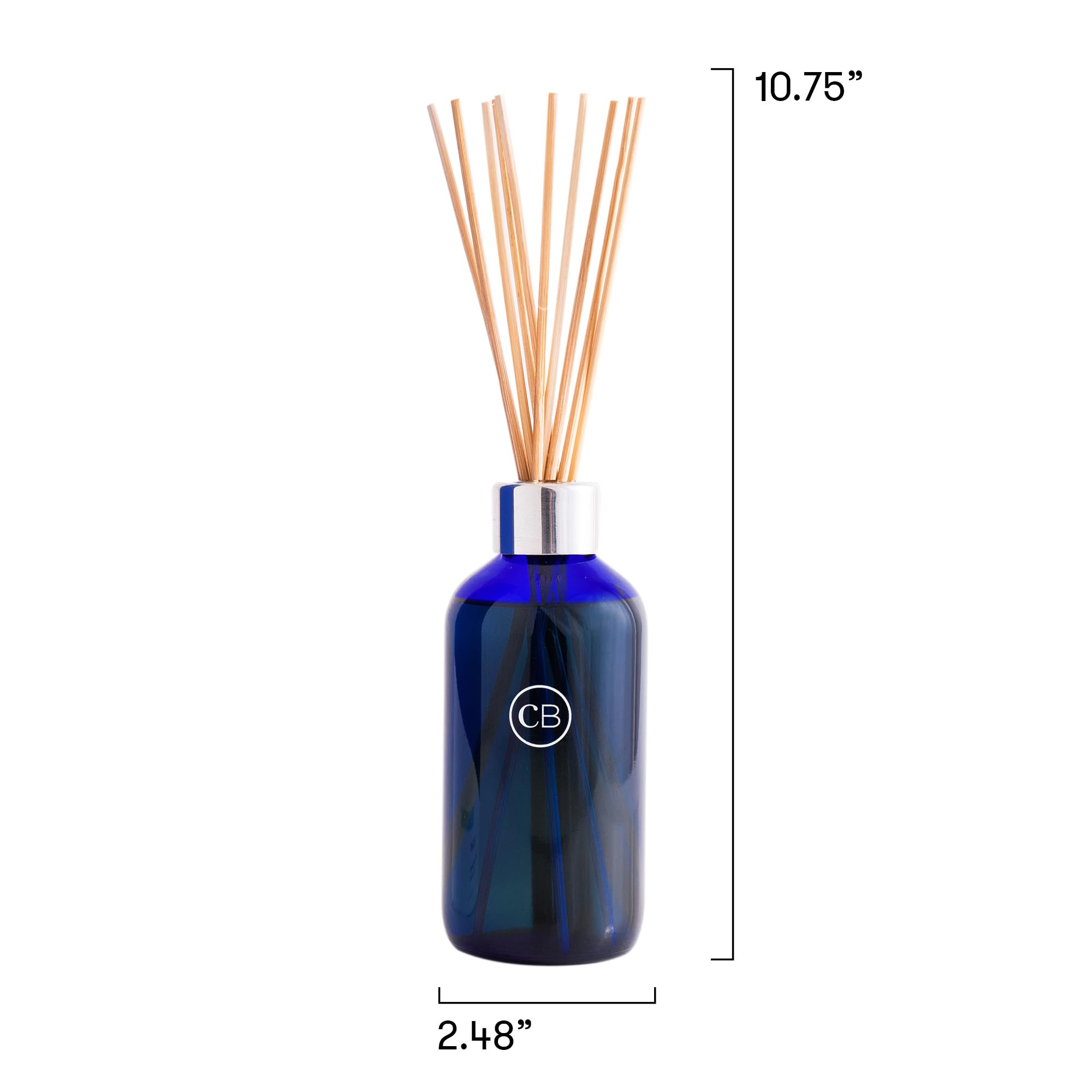Capri Blue Aloha Orchid Reed Diffuser Set - Includes Reed Diffuser Sticks, Fragrance Oil, and Glass Bottle - Luxury Scented Room Fresheners - Cobalt Blue (8 fl oz) - Image 10
