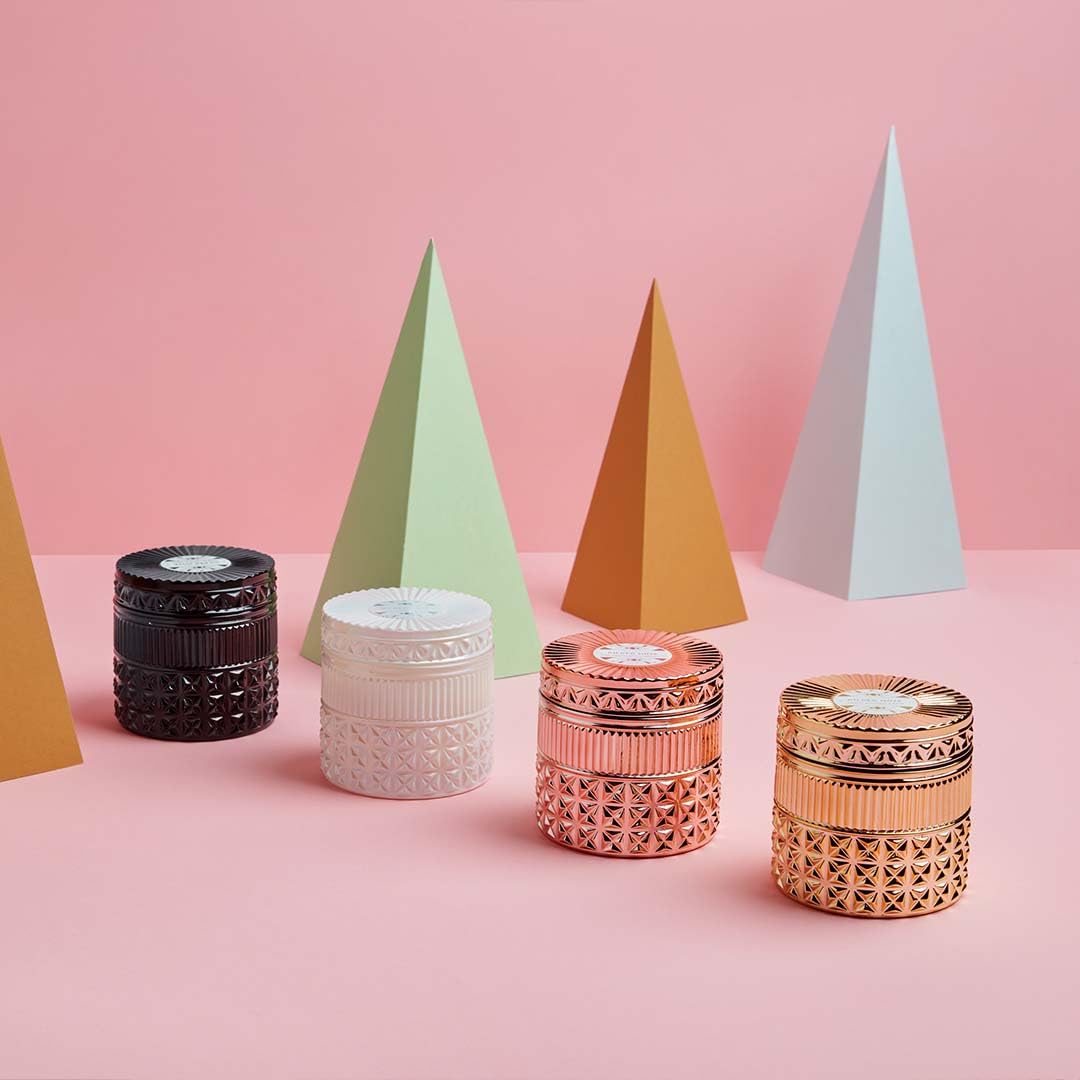 Capri Blue Gilded Muse Faceted Decorative Candle - Scented Candles with Sugared Citrus & Tropical Fruits - Long Lasting Soy Wax Blend - Home Decor Gifts - Volcano (11 Oz) - Image 6