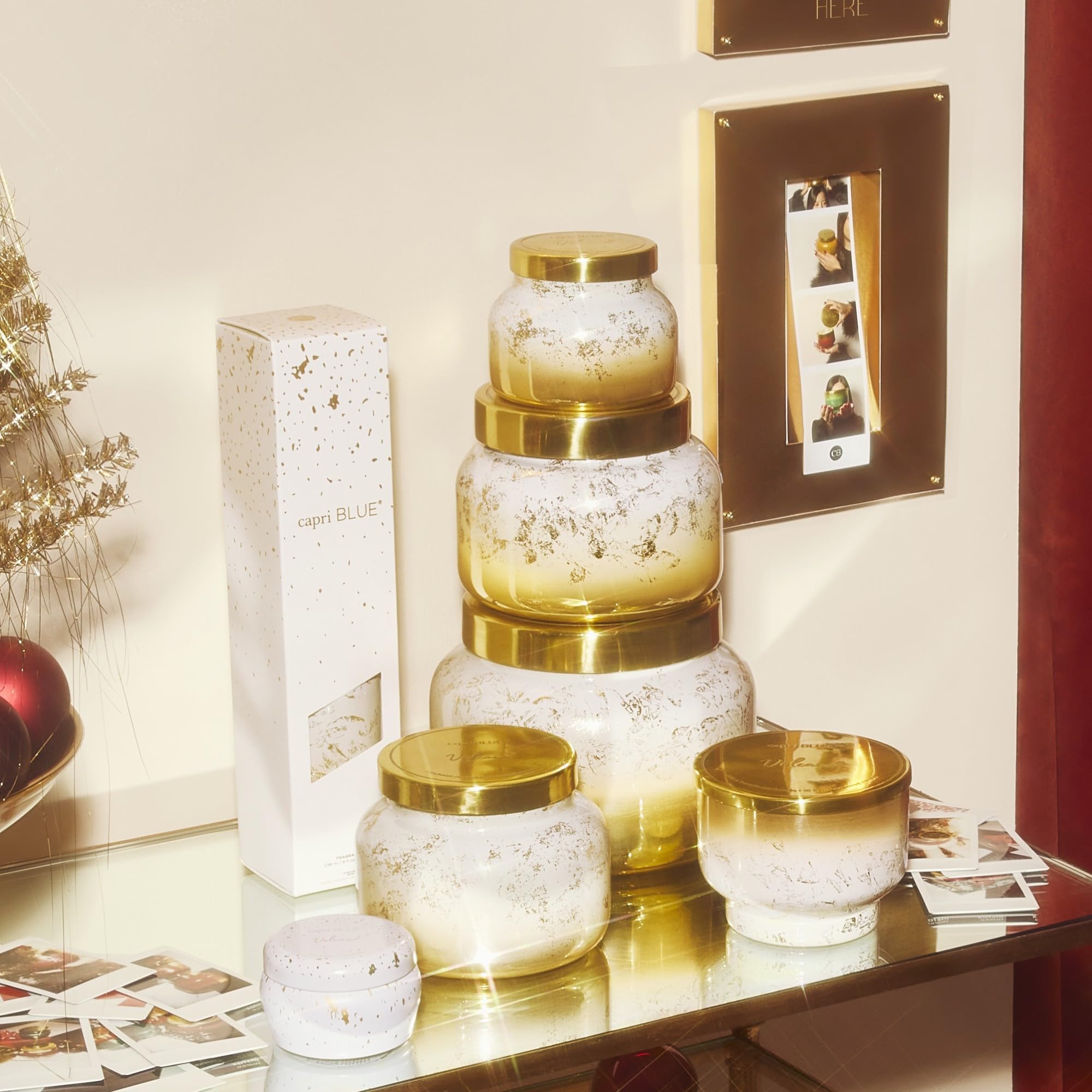 Capri Blue Glimmer Reed Diffuser Set - Includes Diffuser Sticks, Scented Oil, and Decorative Glass Bottle - Home Decor Room Freshener - Home Fragrance (Volcano, 8 fl oz) - Image 4