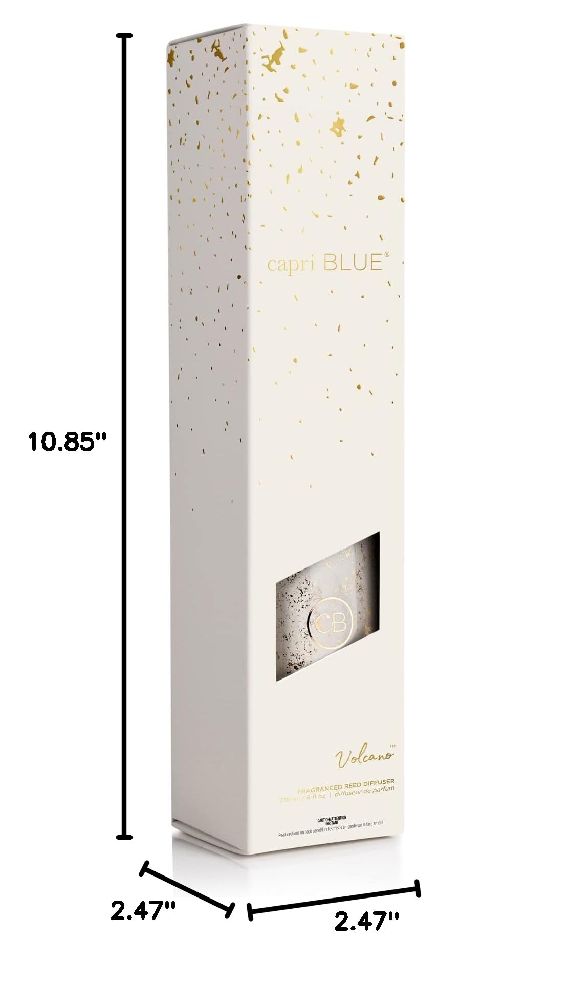 Capri Blue Glimmer Reed Diffuser Set - Includes Diffuser Sticks, Scented Oil, and Decorative Glass Bottle - Home Decor Room Freshener - Home Fragrance (Volcano, 8 fl oz) - Image 8