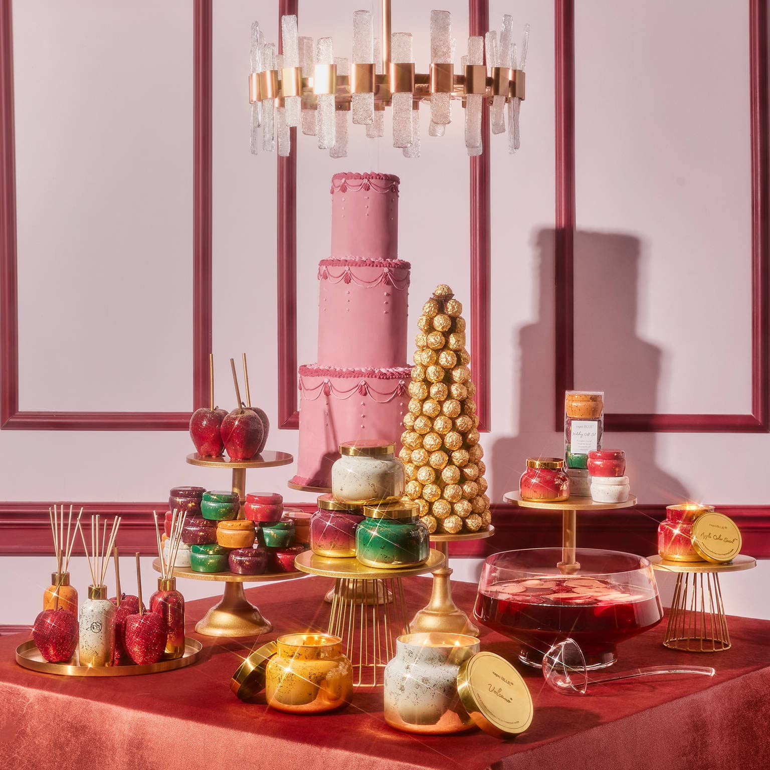 Capri Blue Glimmer Reed Diffuser Set - Includes Diffuser Sticks, Scented Oil, and Decorative Glass Bottle - Home Decor Room Freshener - Capri Blue Home Fragrance - Apple Cider Social (8 fl oz) - Image 7