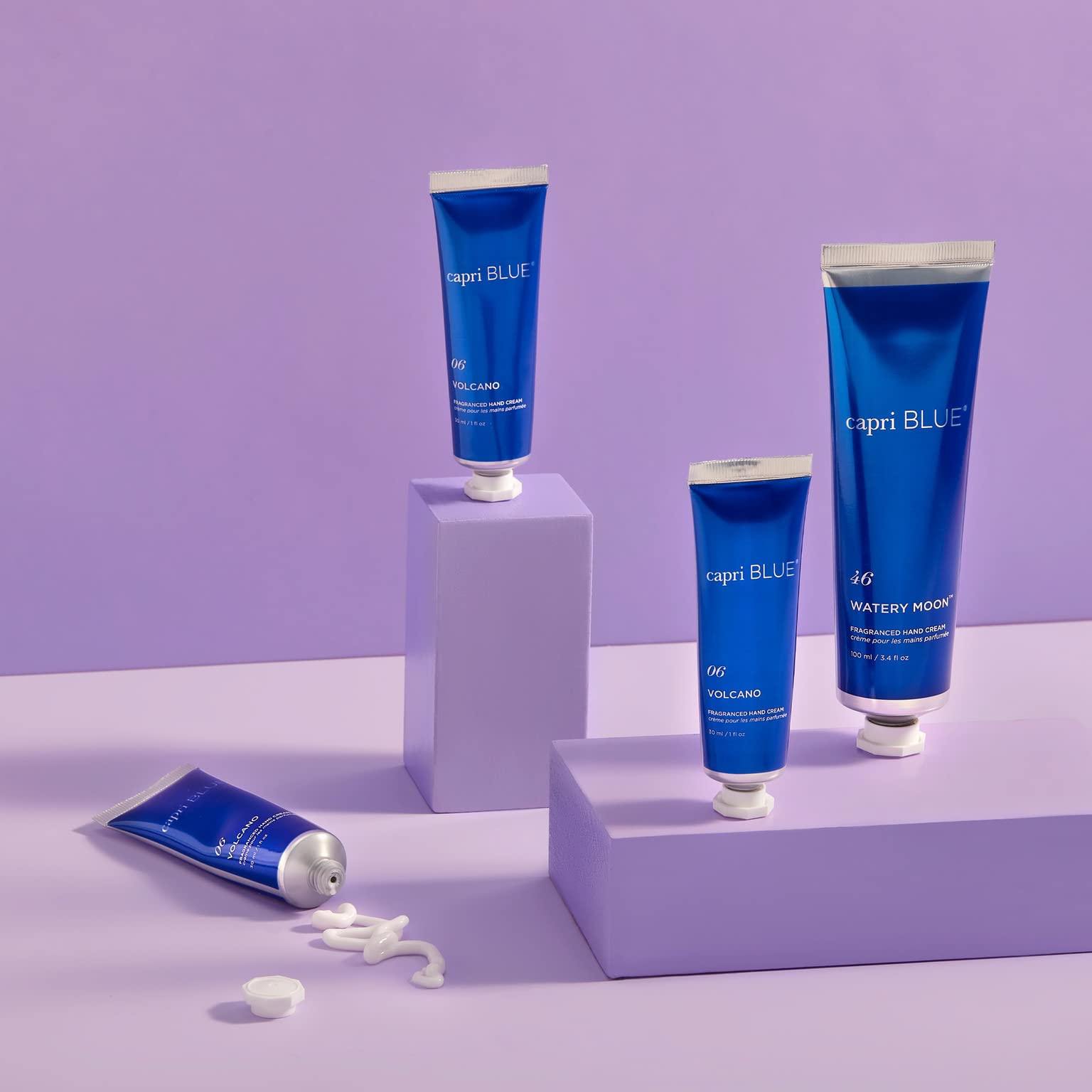 Capri Blue Hand Cream for Dry Cracked Hands – Watery Moon Moisturizing Jojoba Oil & Shea Butter Lotion – Dry Hand Cream Travel Size Tube – Paraben, Sulfate, Cruelty-Free Vegan Lotion (3.4 Oz) - Image 5