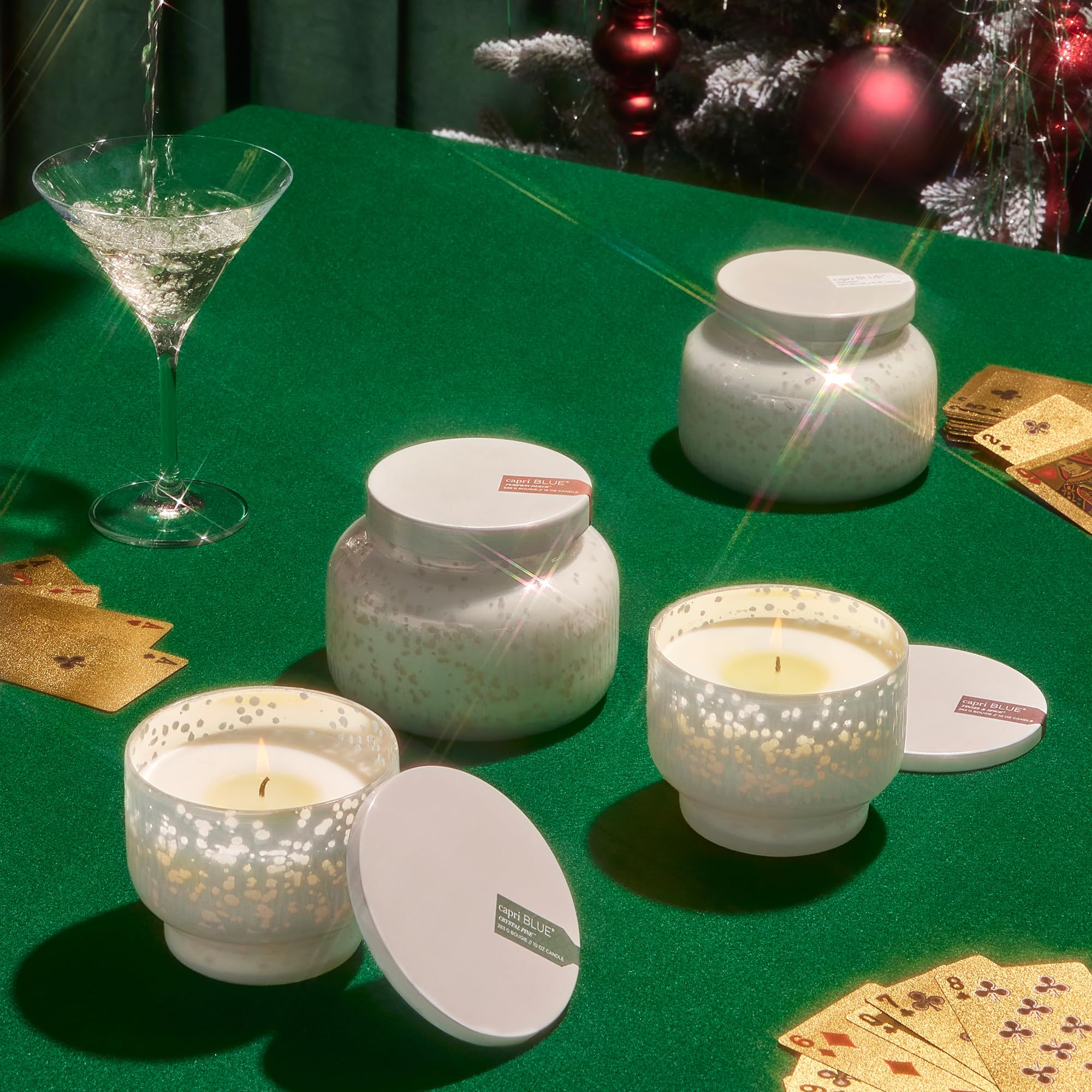 Capri Blue Holiday Mercury Jar Candle - Soy Blend - Fall Candles for Home Scented with White Pumpkin, Nutmeg & Vanilla - Pumpkin Candle for Fall Decor - Signature (Pumpkin Dulce, 19 oz) - Image 7