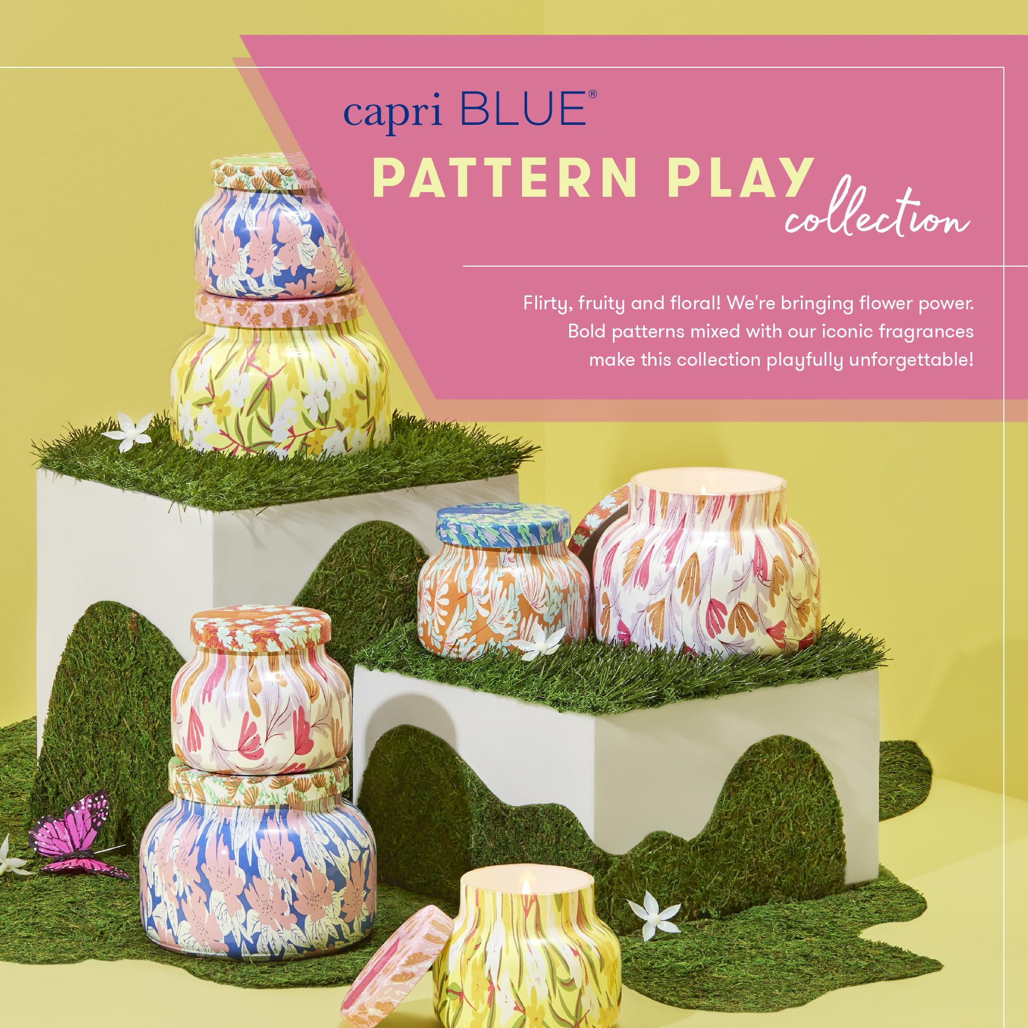 Capri Blue Scented Candles - Pattern Play Glass Jar Candles - Long Lasting Soy Wax Blend - Luxury Home Decor - Notes of Vanilla, Bergamot, & Sandalwood - Gifts for Women (Havana Vanilla, 8 oz) - Image 6