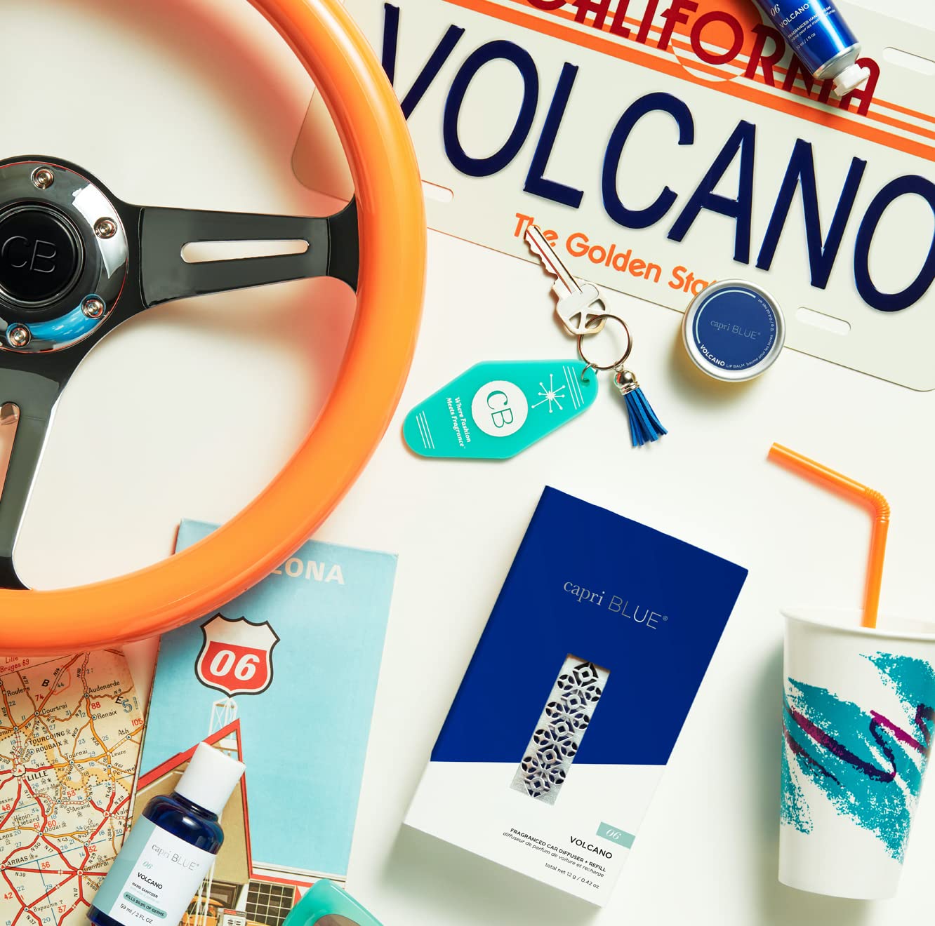 Capri Blue Volcano Fragranced Car Diffuser with Refills - Volcano Car Air Freshener Diffuser - Includes Tropical Fruit Scented Refills - Image 6
