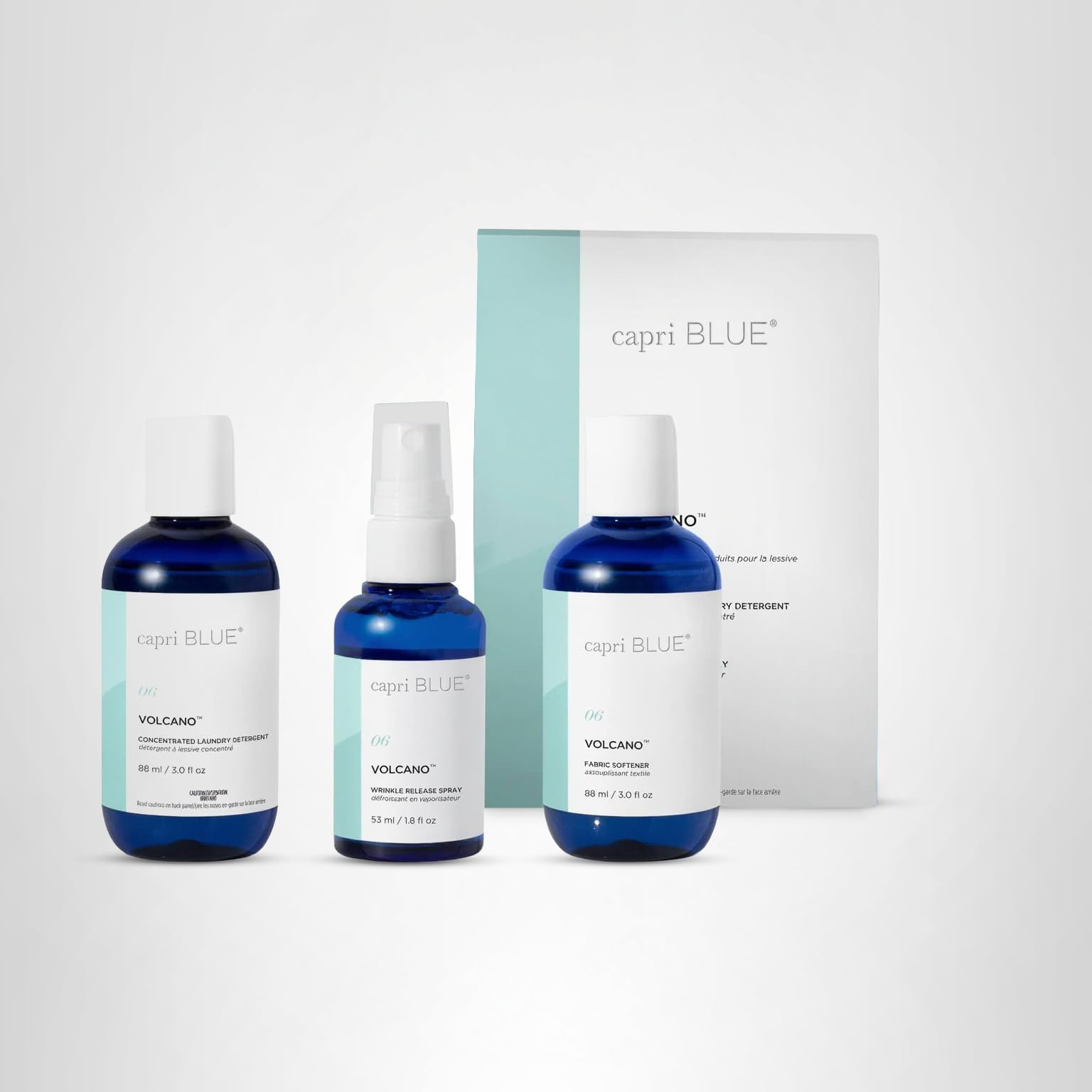 Capri Blue Volcano Laundry Gift Set - Includes Non-Toxic Laundry Detergent, Fabric Softener Liquid, and Wrinkle Release Spray - Vegan & Cruelty Free Laundry Supplies - Image 9