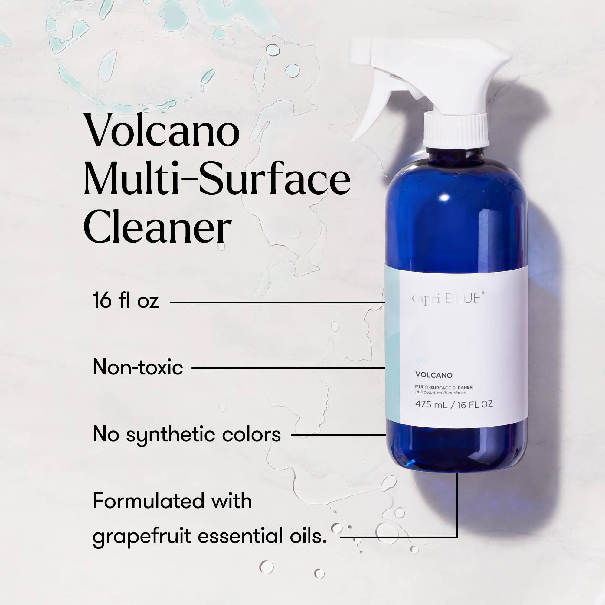 Capri Blue Volcano Multi Surface Cleaner Spray - Multi Purpose Cleaner - Cleaning Spray Safe for Countertops, Granite, & More - Vegan & Cruelty Free Cleaning Supplies (16 fl oz) - Image 4