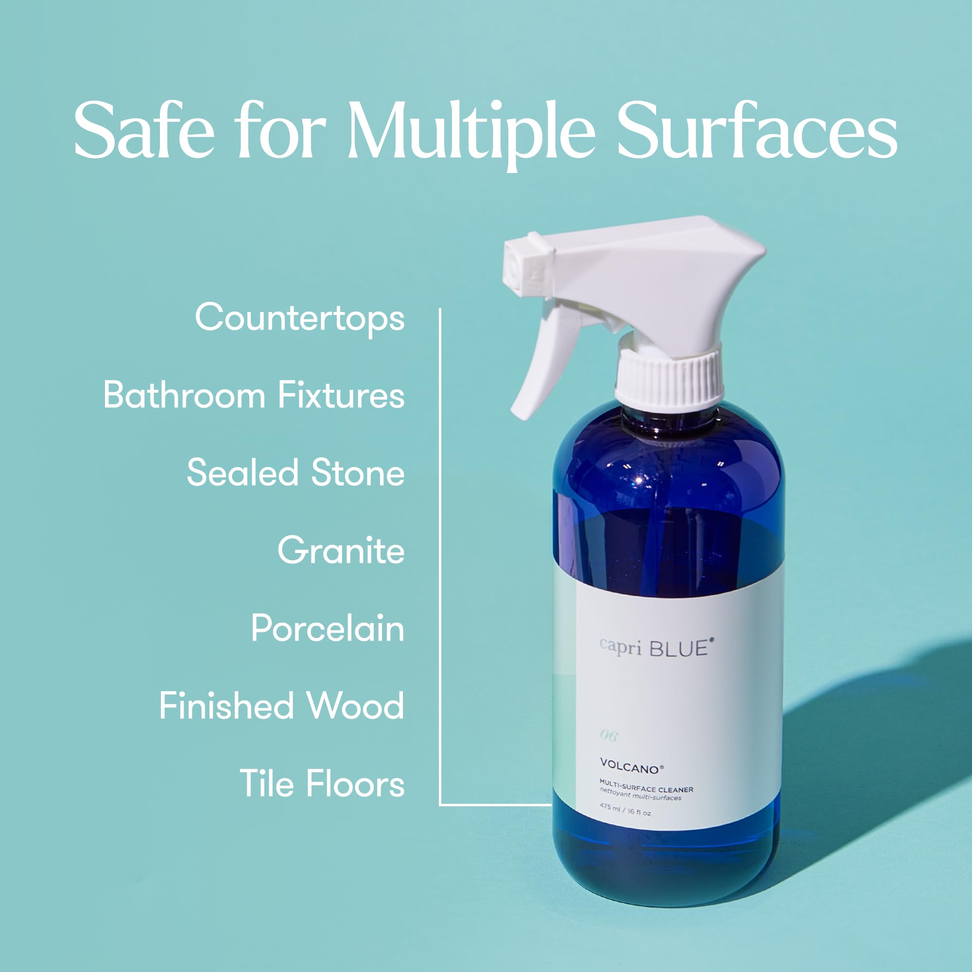 Capri Blue Volcano Multi Surface Cleaner Spray - Multi Purpose Cleaner - Cleaning Spray Safe for Countertops, Granite, & More - Vegan & Cruelty Free Cleaning Supplies (16 fl oz) - Image 6