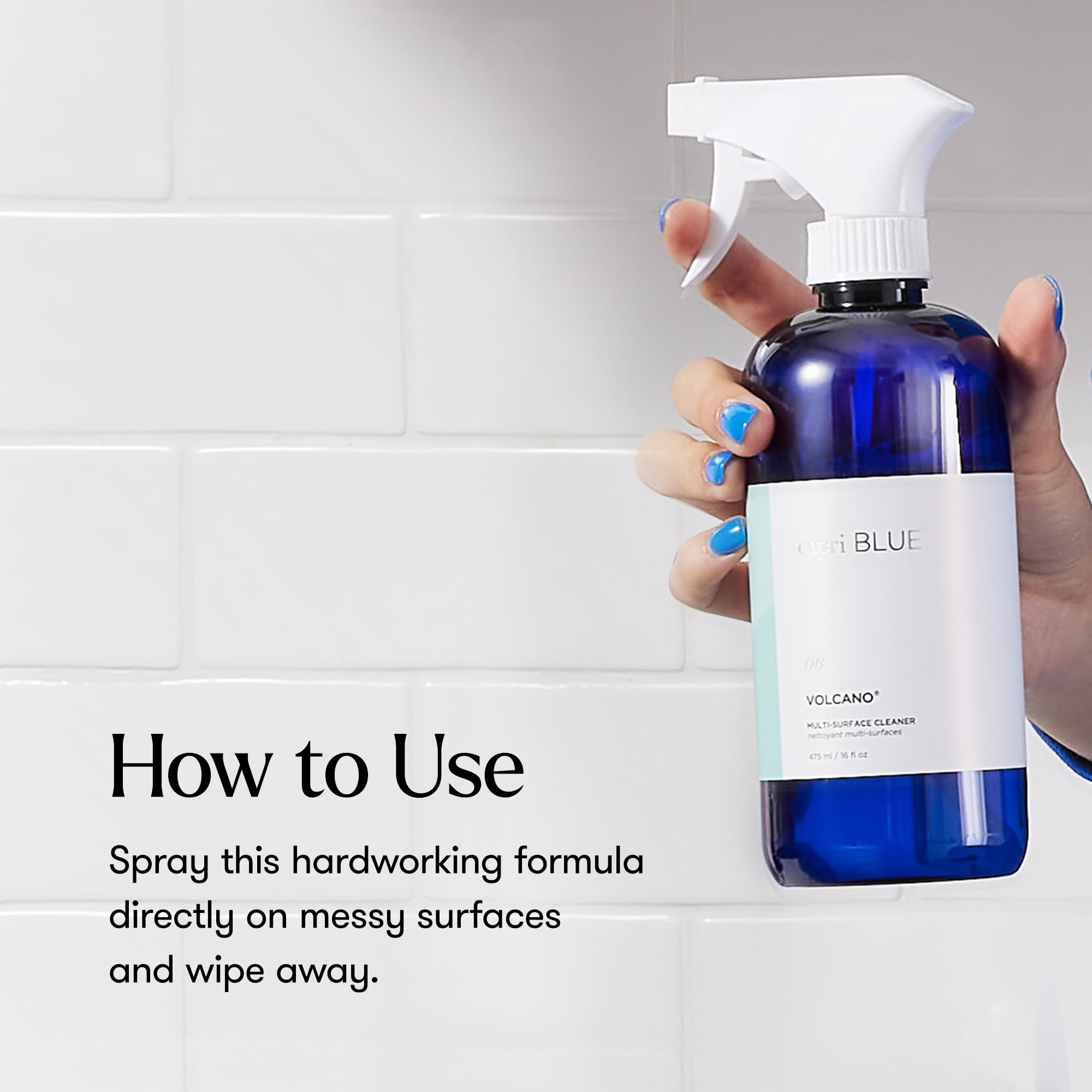 Capri Blue Volcano Multi Surface Cleaner Spray - Multi Purpose Cleaner - Cleaning Spray Safe for Countertops, Granite, & More - Vegan & Cruelty Free Cleaning Supplies (16 fl oz) - Image 7