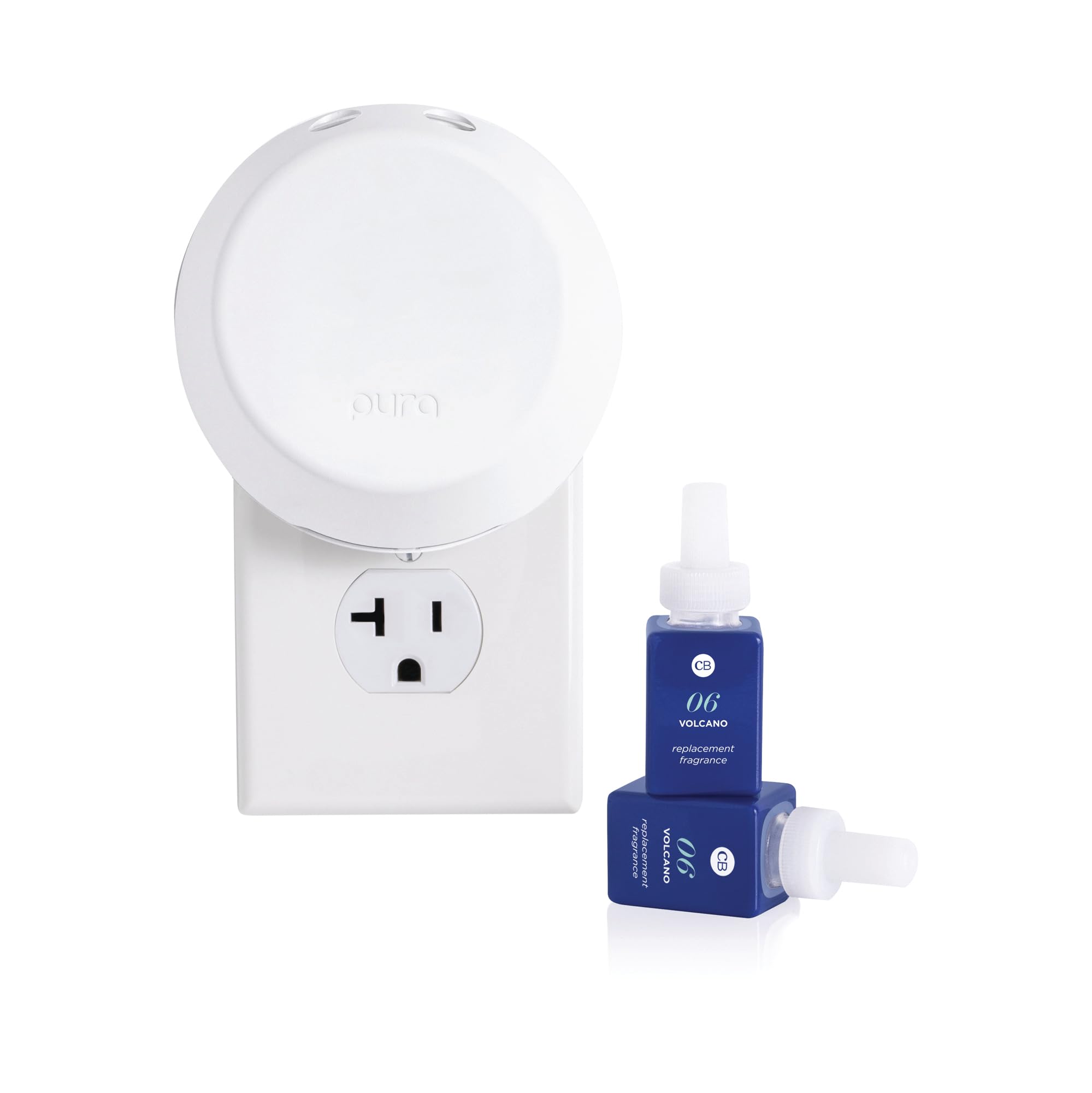 Capri Blue x Pura 4 - Smart Fragrance Diffuser Plug in Kit - Includes 1 Pura Diffuser + 2 Fragrance Refill Vials - Long Lasting Scents - LED Light - 2.4 GHz WiFi Required (Volcano) - Image 4